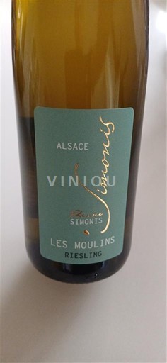 Vin Blanc sec Les Moulins Domaine Simonis Non millésimé France Alsace AOC