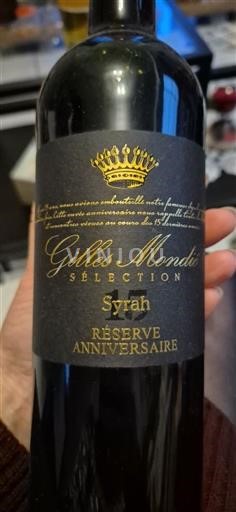 Rượu vang Rouge sec Sélection Réserve Anniversaire Gilles Mondié Non millésimé Pháp Languedoc và Roussillon Vùng đất Oc IGP