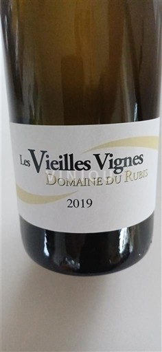 Loiredalen Muscadet Domaine Rubis Les Vieilles Vignes 2019