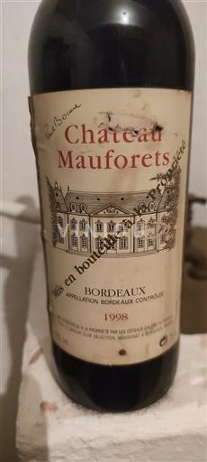 Burdeos Bordeaux Château Mauforets 1998