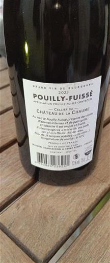 Burgundi Pouilly-fuissé Château La Chaume 2023