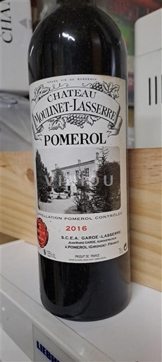 Bordeaux Pomerol Château Moulinet-Lasserre 2016