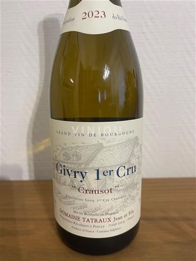 Burgundi Määrittelemätön Premier Cru Domaine Tatraux Jean et Fils Crausot 2023