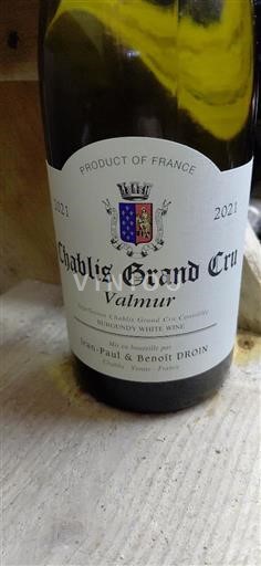 Bourgogne Chablis Grand Cru Jean-Paul & Benoît Droin Valmur 2021