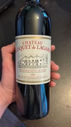 Bordeaux Côtes-de-blaye Château Crusquet de Lagarcie 2008
