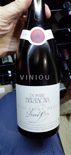 Burgund Clos-Saint-Denis Grand Cru Domaine Bertagna Clos Saint-Denis Grand Cru 2016
