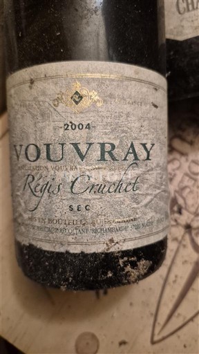 Vin Blanc sec Régis Cruchet 2004 France Vallée de la Loire Vouvray AOC
