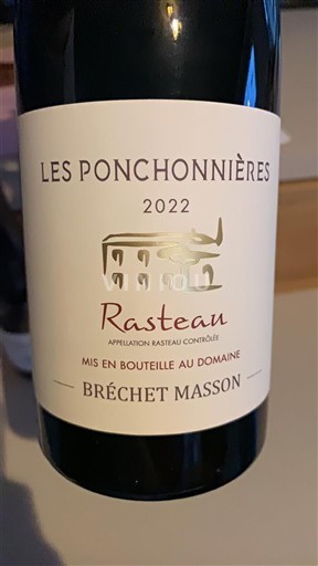 Vale do Ródano Rasteau Bréchet Masson Les Ponchonnières 2022