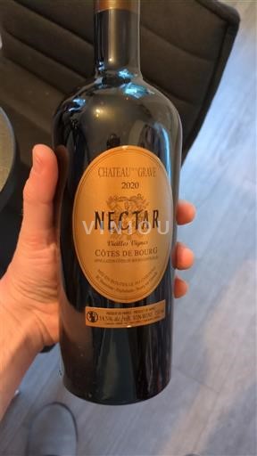 Bordeaux Côtes-de-bourg Château Grave Nectar Vieilles Vignes 2020