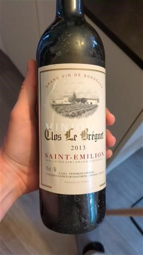 Bordeaux Saint-Émilion Clos Le Bréguet 2013