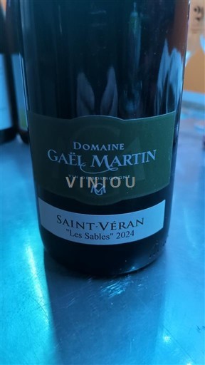 Bourgogne Saint-Véran Domaine Gaël Martin Les Sables 2024