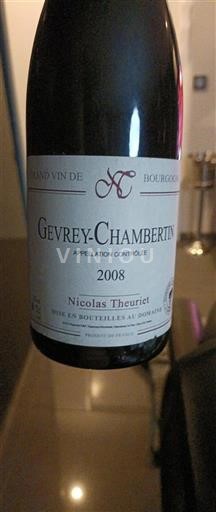 Borgogna Gevrey-Chambertin Nicolas Theuriet 2008