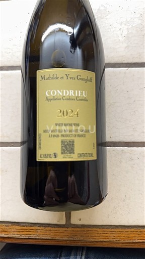 Vinhos Blanc sec Mathilde et Yves Gangloff 2024 França Vale do Ródano Condrieu AOC