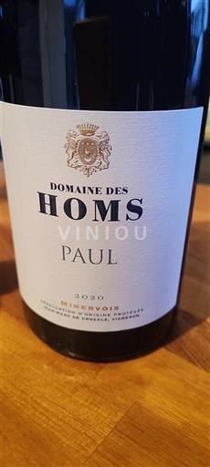 Languedoque Minervois Domaine S Homs Paul 2020