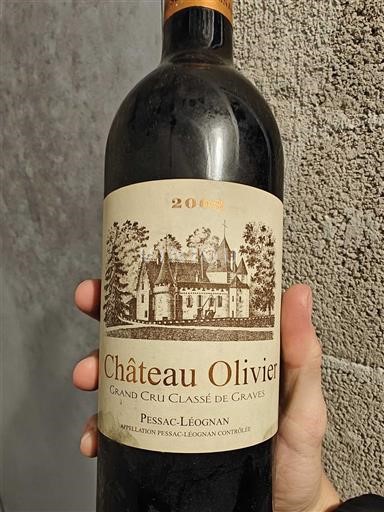 Bordeaux Pessac-Léognan Grand Cru Château Olivier 2003