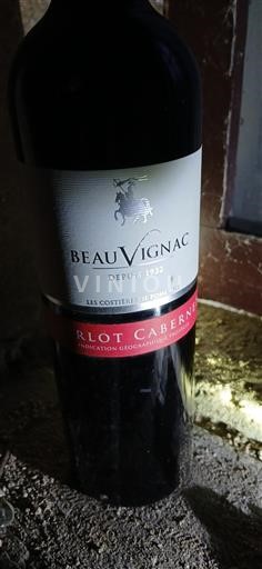 Vinos Rouge sec Merlot Cabernet Beauvignac 2019 Francia Languedoc y Rosellón País de Oc IGP