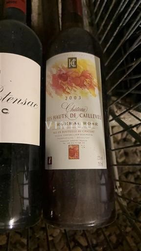 Sud-Ovest Bergerac Château Les Hauts de Caillevel 2003