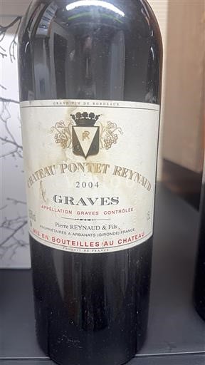 Bordeaux Graves Château Pontet Reynaud 2004