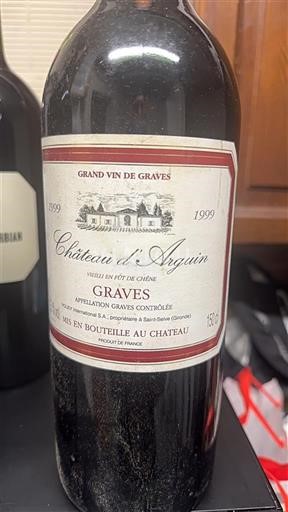Bordeaux Graves Château Arguin 1999