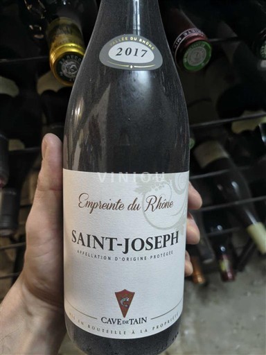 Viinit Rouge sec Empreinte du Rhône Cave de Tain 2017 Ranska Rhônen laakso Saint-Joseph AOC