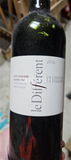Bordéus Saint-Émilion Grand Cru Grand Cru Château Ferrand Le Différent 2016