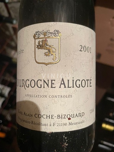 Bourgogne Bourgogne Aligoté Alain Coche-Bizouard 2001