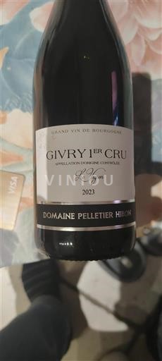 Burgundija Givry Premier Cru Domaine Pelletier Hibou La Vignes 2023