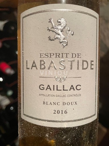 Sud-Ovest Gaillac Labastide Esprit de Labastide 2016