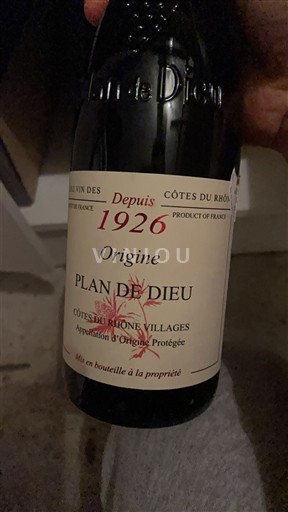 Rhônedalen Ospecificerad Plan de Dieu Origine Icke årgångsbetecknad