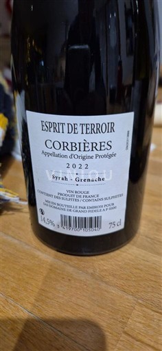Languedoc Corbières Esprit de Terroir 2022