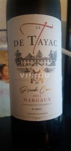 Bordeaux Margaux Le T de Tayac Grande 2021