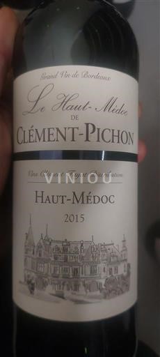 Bordeaux Haut-Médoc Château Clément-Pichon Le Haut-Médoc de Clément-Pichon 2015
