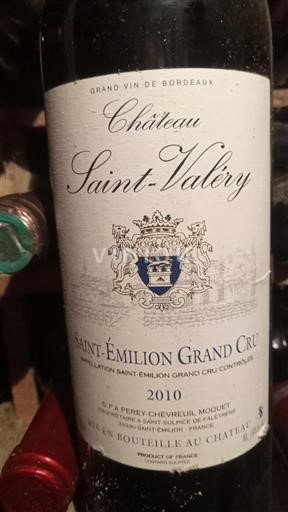 Bordeaux Saint-Émilion Grand Cru Grand Cru Château Saint-Valéry 2010