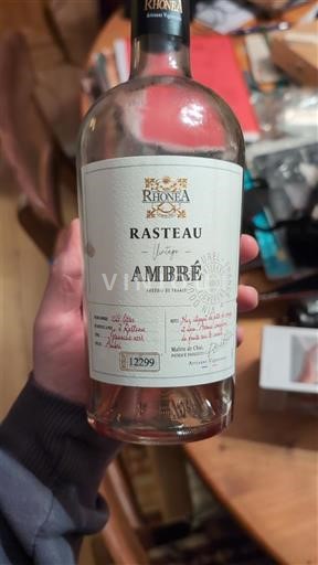 Rhônetal Rasteau Rhônea Vignobles Vin doux naturel Ambré Ohne Jahrgang