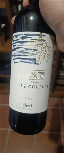 Toscana Bolgheri Tenuta Le Colonne 2022
