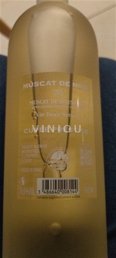 Roussillon Muscat de Rivesaltes Muscat de Noël Prestige 2025