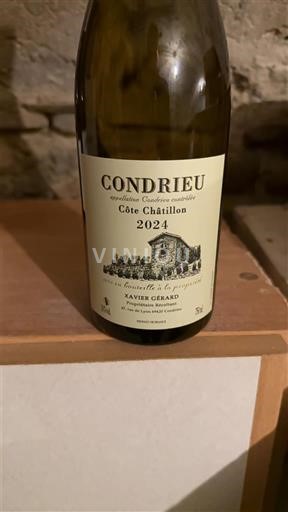 Vallée du Rhône Condrieu Xavier Gérard Côte Châtillon 2024