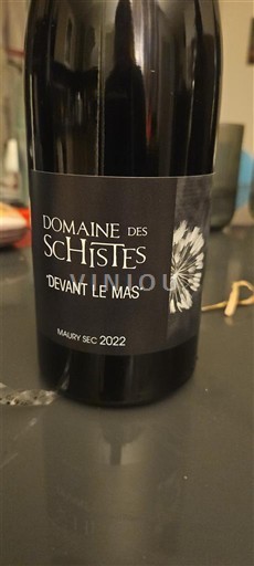 Roussillon Maury Sec Domaine S Schistes Devant le Mas 2022