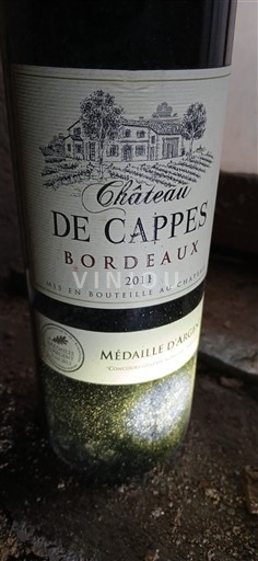 Bordeaux Château Cappes Médaille d'argent 2012 2011