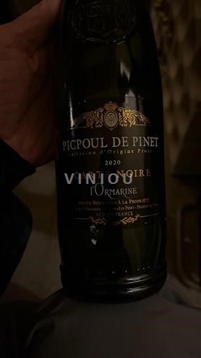Languedoc Picpoul-de-pinet l'Ormarine Carte Noire 2020