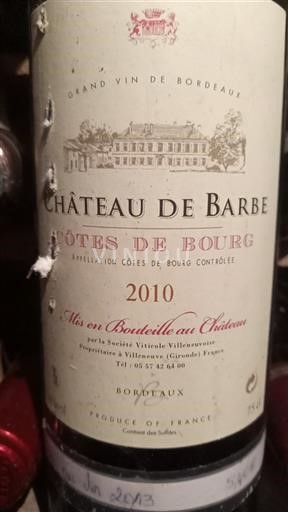 Bordeaux Graves Domaine La Grave 2010