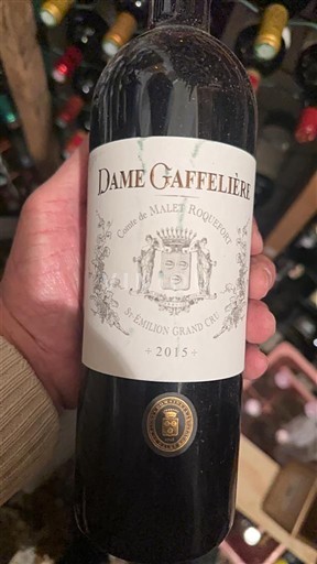 Bordeaux Saint-Émilion Grand Cru Grand Cru Comte de Malet Roquefort Dame Gaffelière 2015