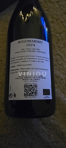 Corse Không được chỉ định Domaine Sant Armettu Rosumarinu 2024