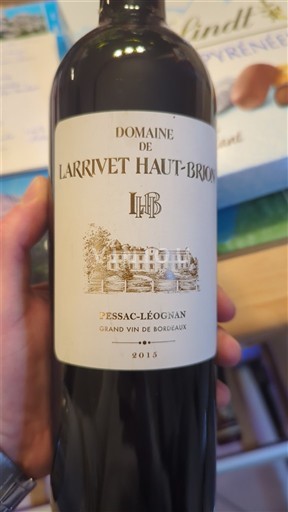 Bordeaux Pessac-Léognan Domaine Larrivet Haut-Brion 2015