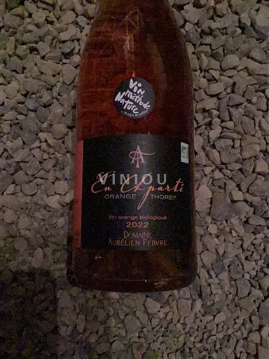 Eastern Regions Coteaux de l'Auxois Domaine Aurélien Febvre En Aparté Orange Thorey 2022