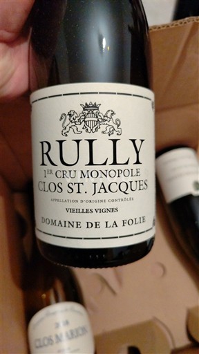 Borgogna Rully Premier Cru Domaine La Folie Clos St. Jacques 2018