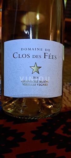 Languedoc và Roussillon Côtes Catalanes Domaine Clos des Fées Grenache Blanc Vieilles Vignes 2024