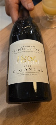 Rhône-dalen Gigondas Domaine Grapillon d'Or 1806 2019