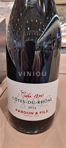Rhônetal Côtes du Rhône Pardon & Fils 1820 2024