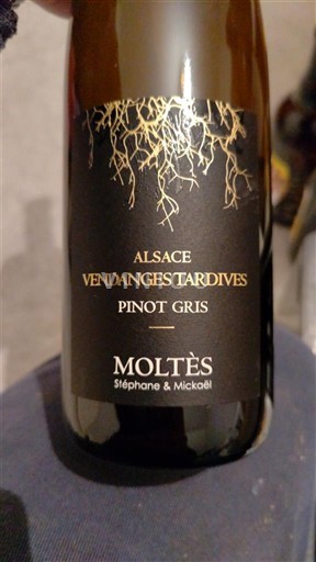 Alsace Pinot Grå Vendanges Tardives Moltès 2022